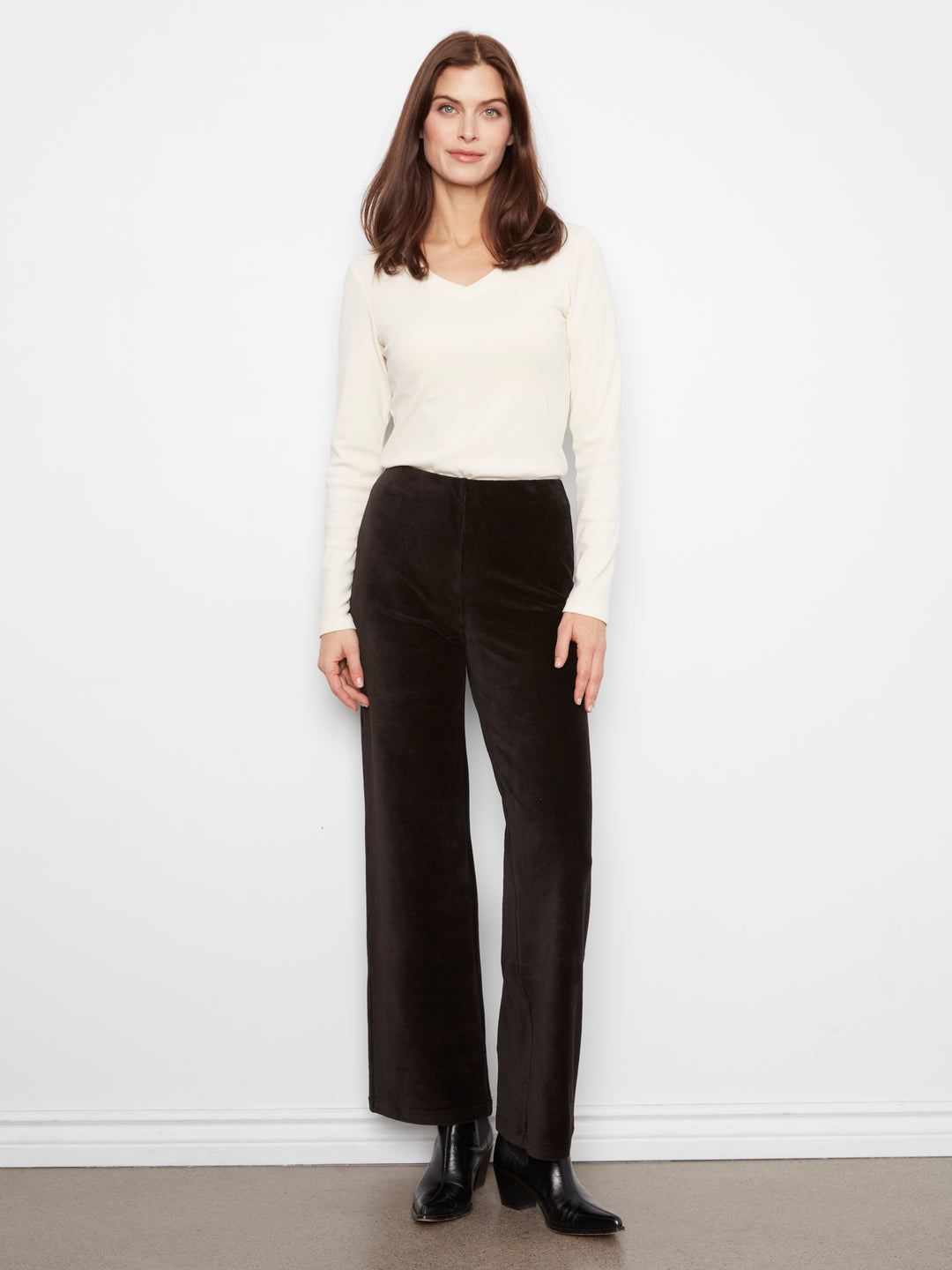 Pull-On Wide Leg Pant