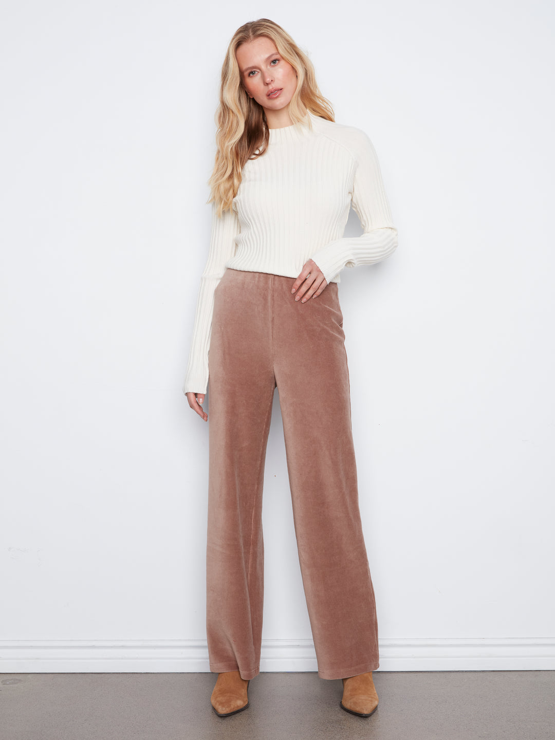 Pull-On Wide Leg Pant