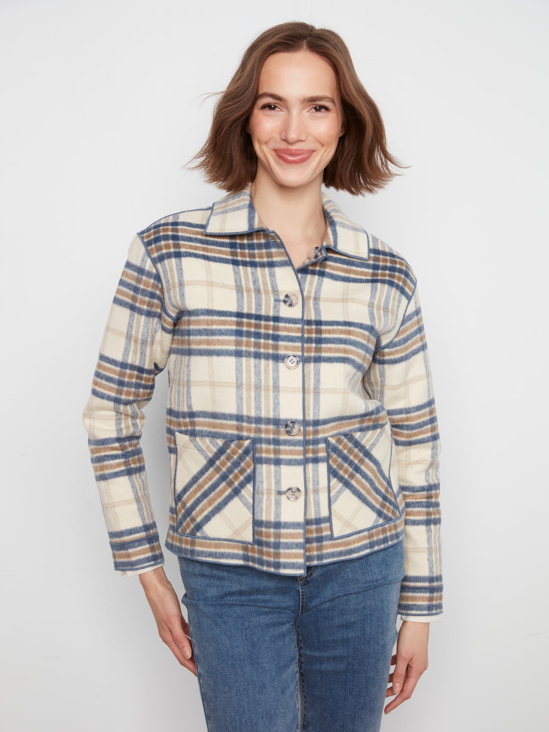 Reversible Plaid Jacket