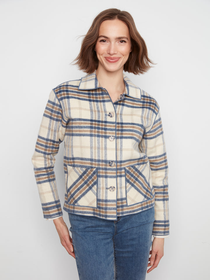 Reversible Plaid Jacket