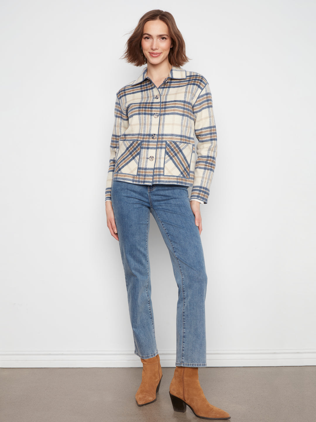 Reversible Plaid Jacket