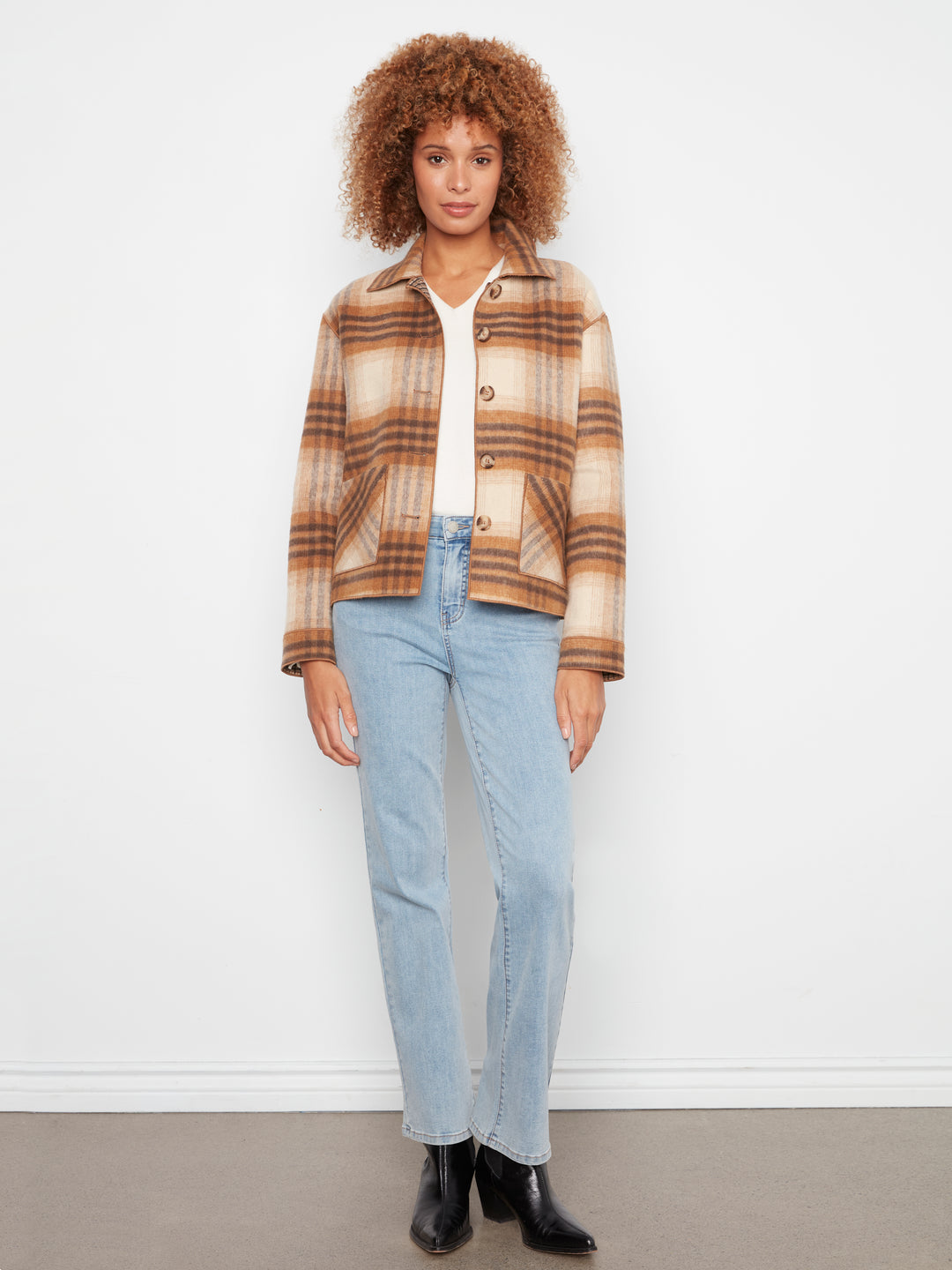 Reversible Plaid Jacket
