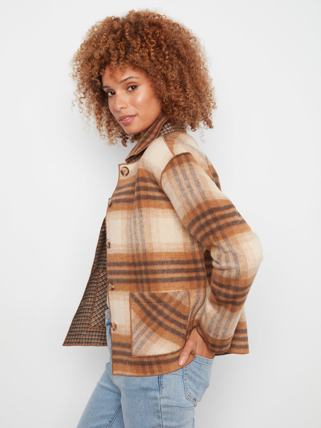Reversible Plaid Jacket
