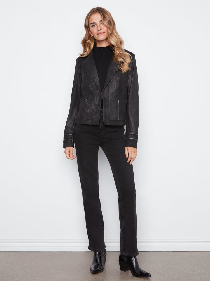 Vintage Faux Leather Jacket