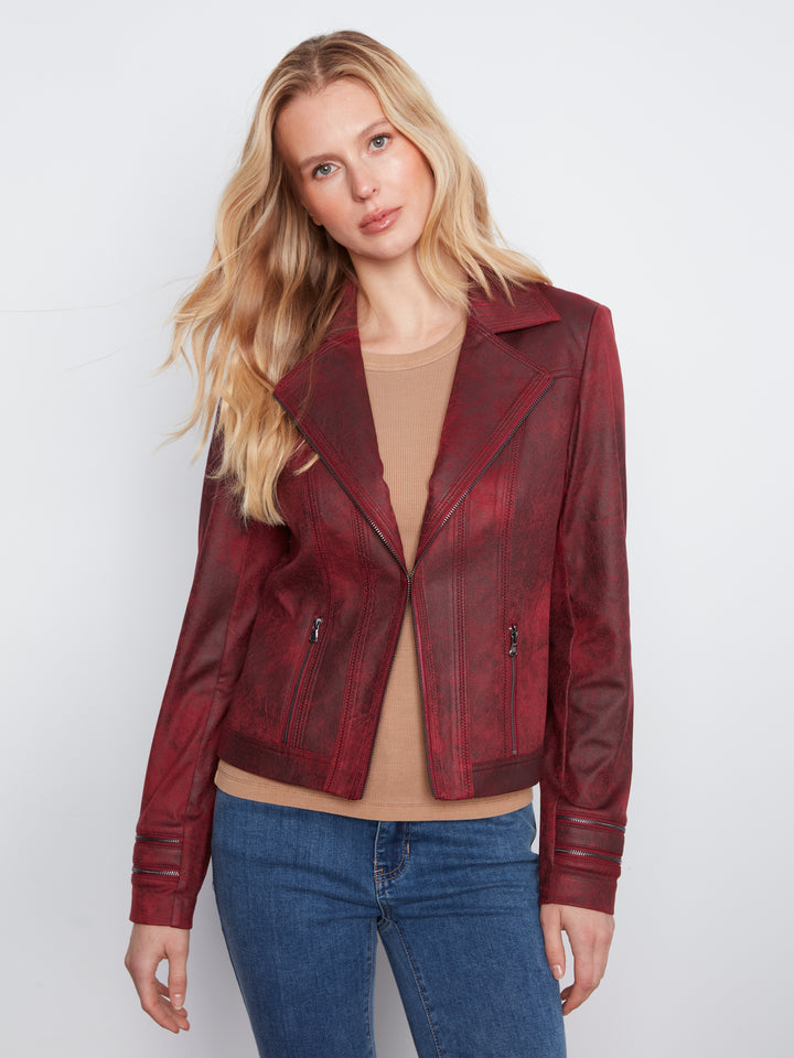 Vintage Faux Leather Jacket