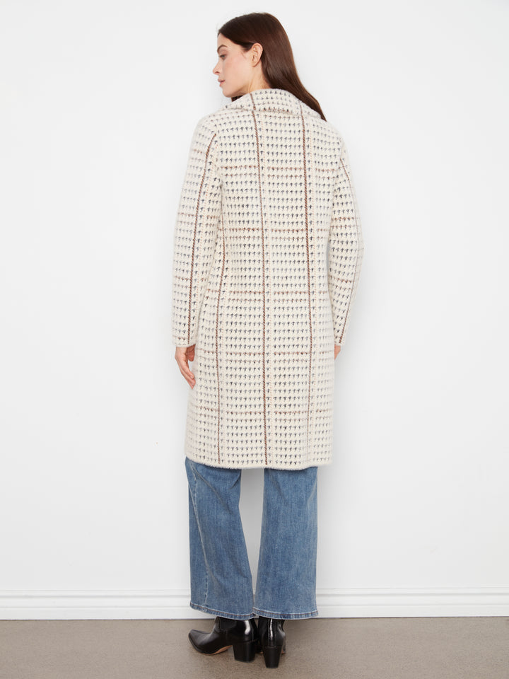 Knit Coatigan With Patch Pockets