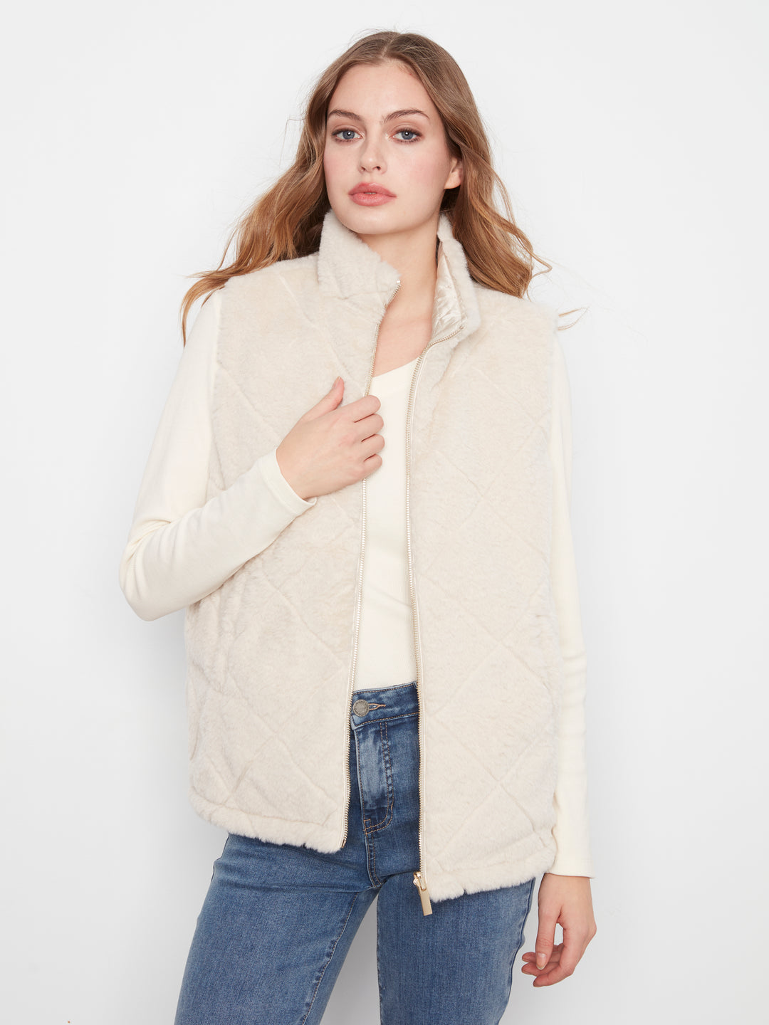 Reversible Faux Fur Vest