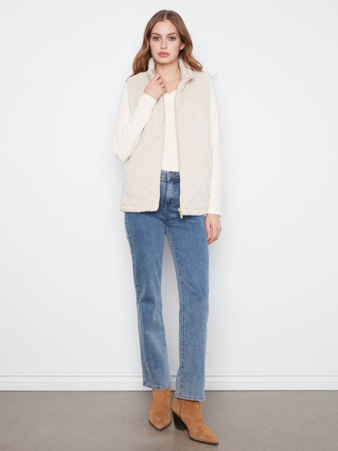 Reversible Faux Fur Vest