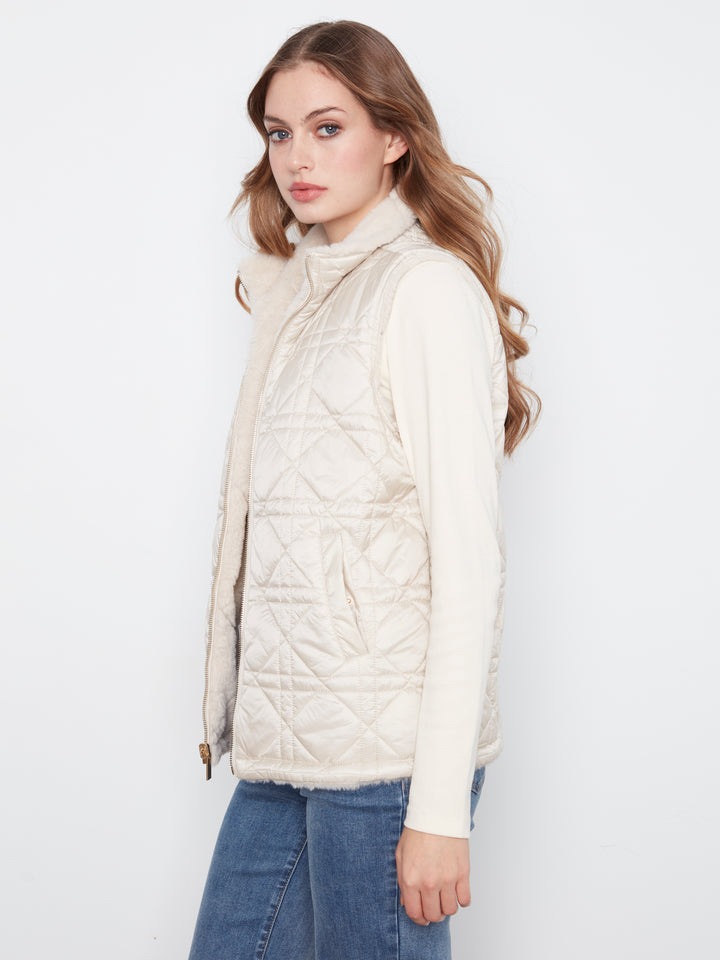 Reversible Faux Fur Vest
