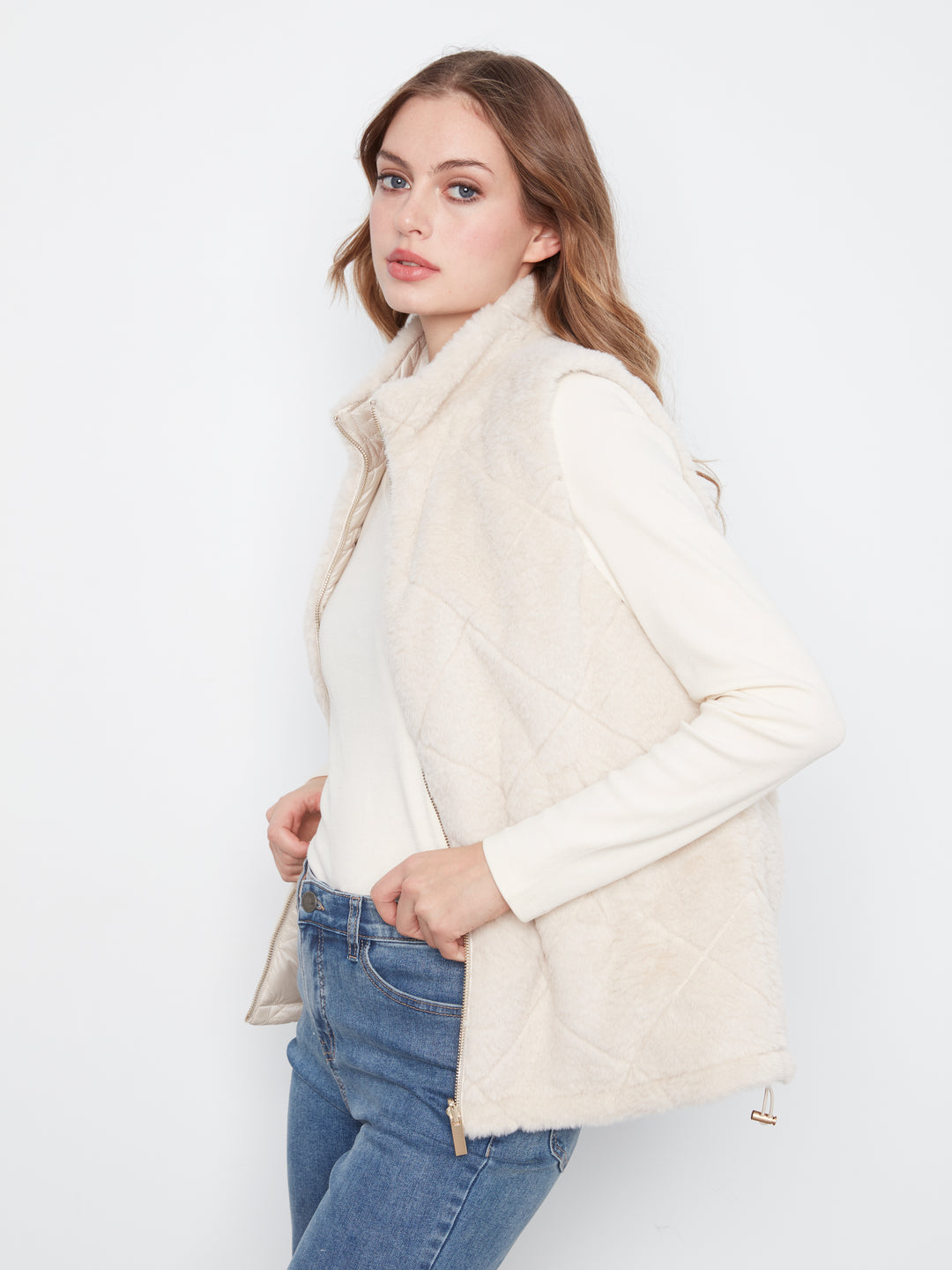 Reversible Faux Fur Vest