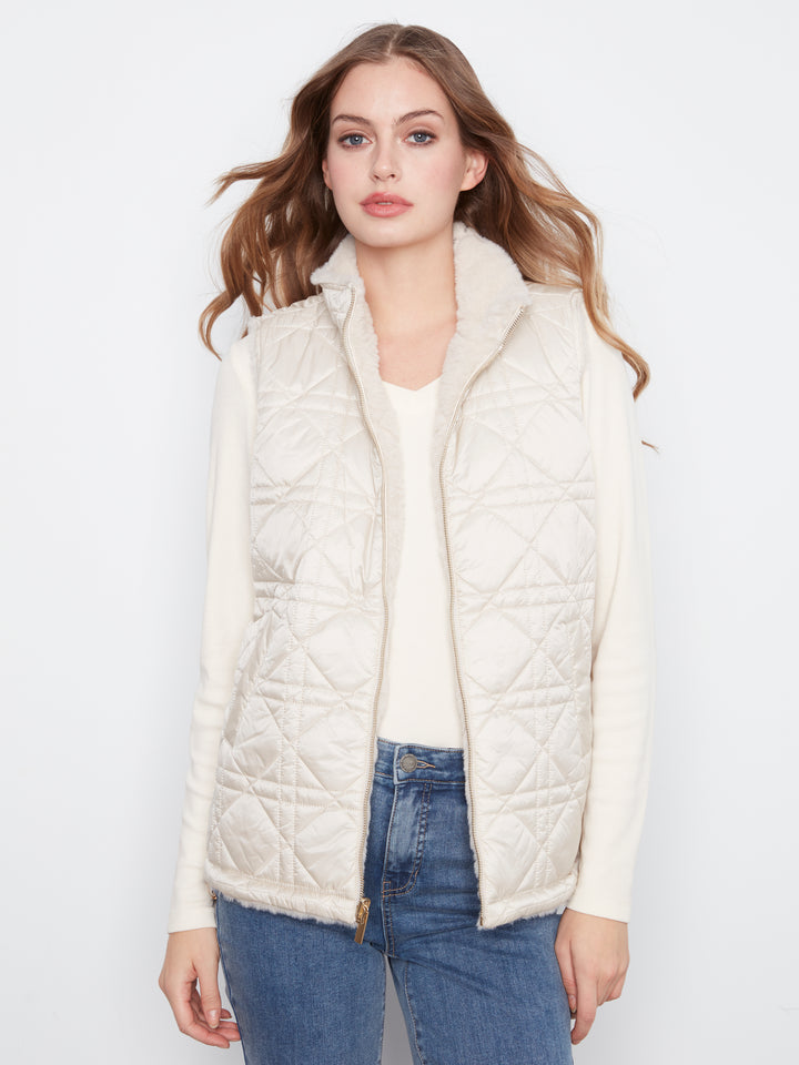 Reversible Faux Fur Vest