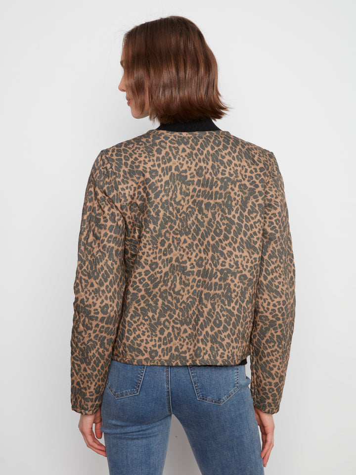 Printed  Puffer With  Edge Binding