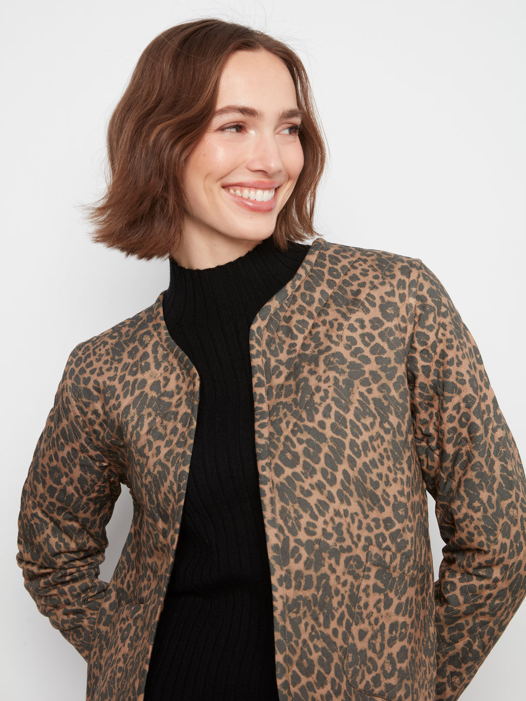 Printed  Puffer With  Edge Binding