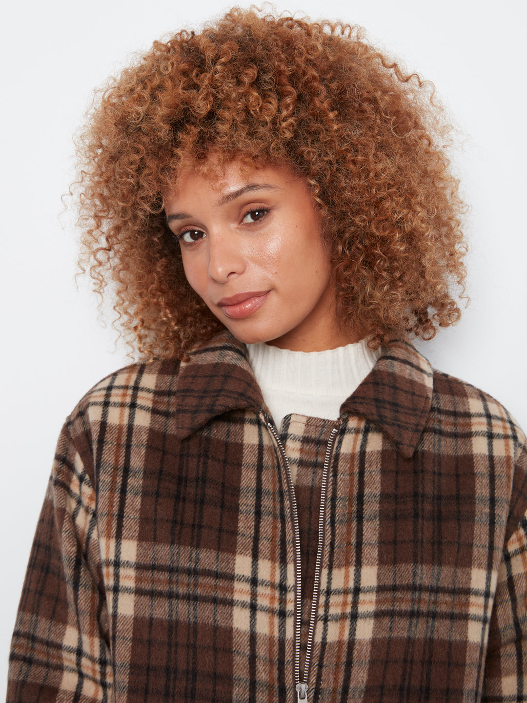 Bomber Jacket with Zipper at front