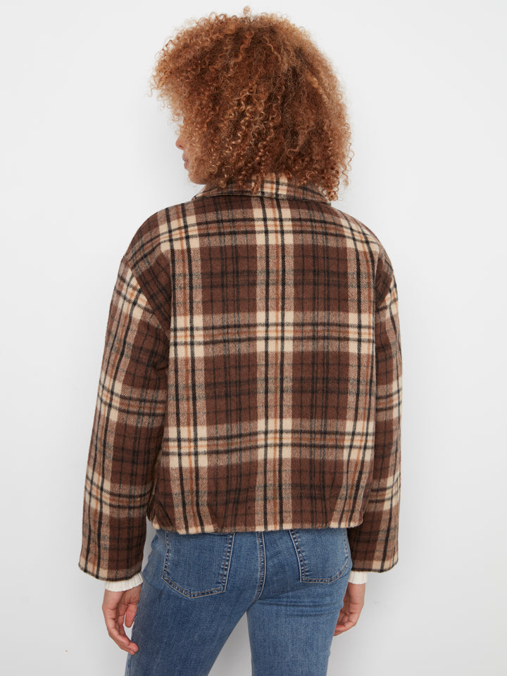 Bomber Jacket with Zipper at front