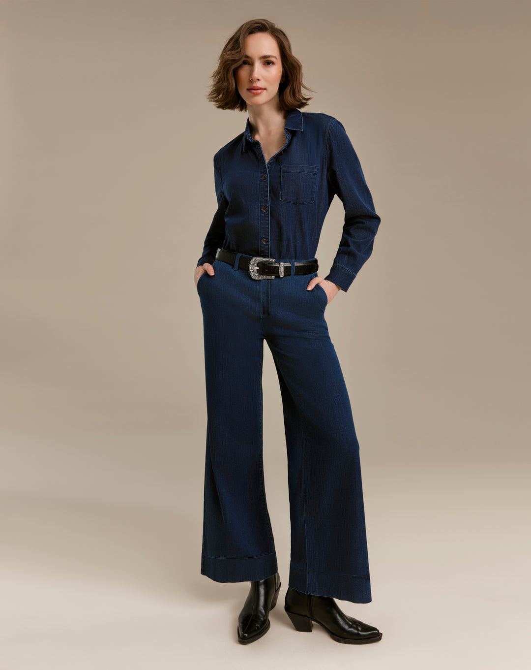 Tencel Shirt With Front Pocket