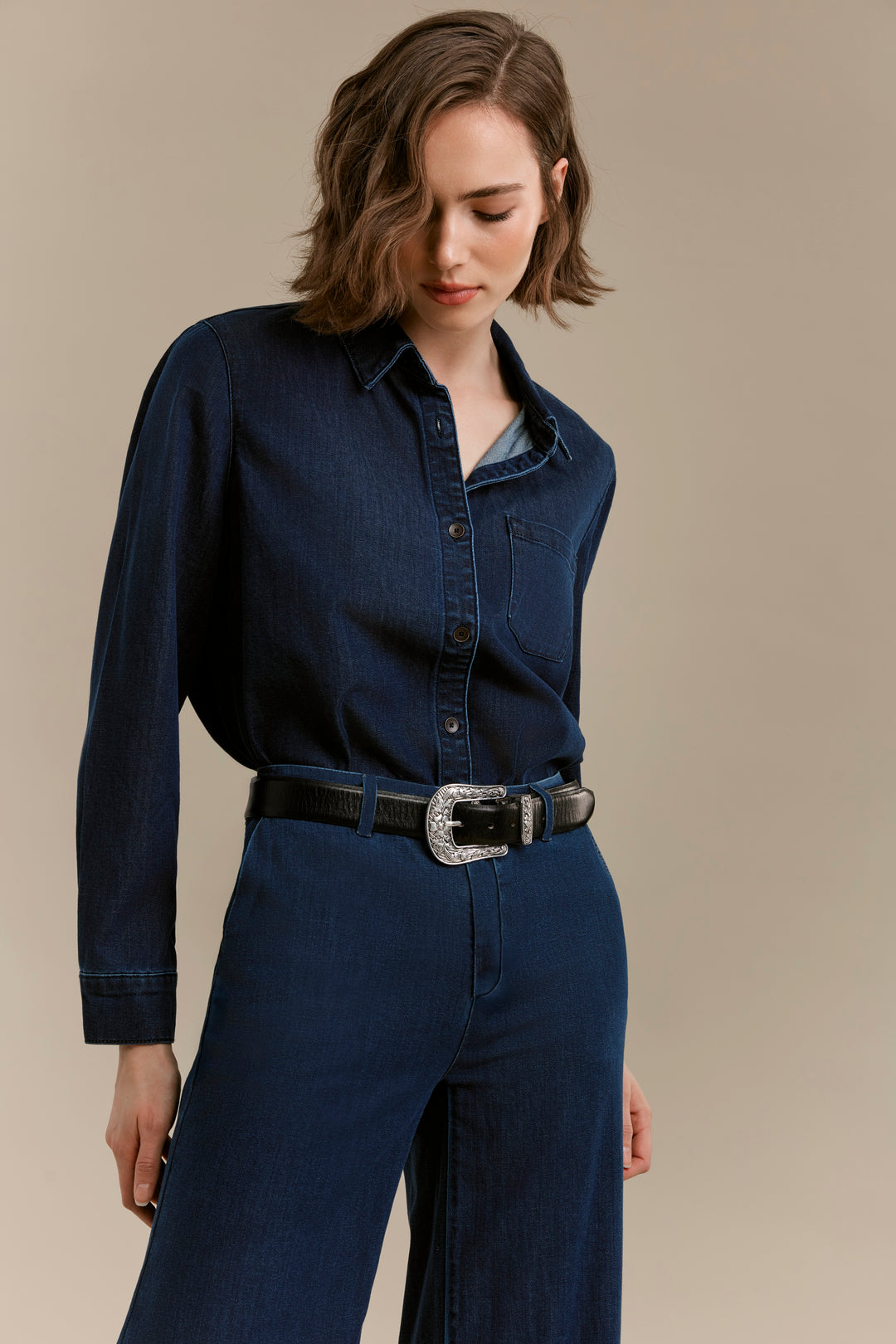 Tencel Shirt With Front Pocket