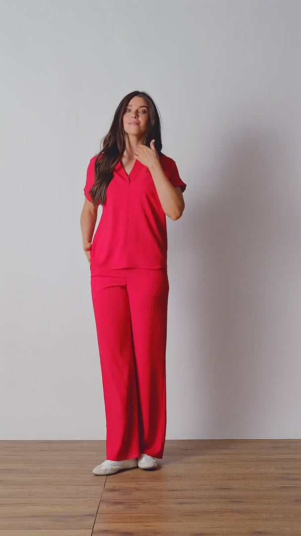 Air Flow Short Sleeve Top