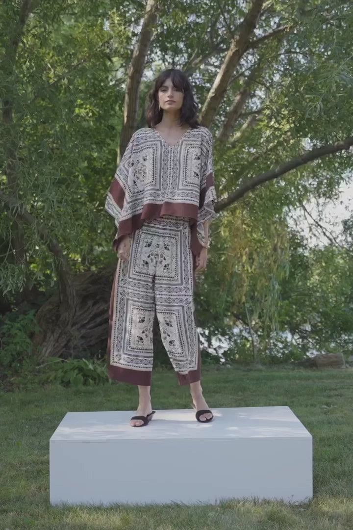 Georgette Printed Poncho Top 262260