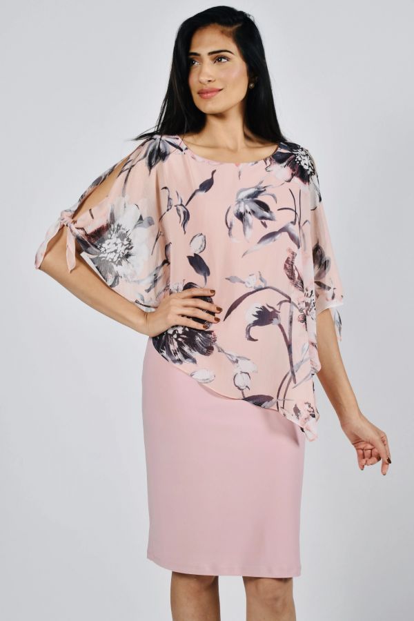 Frank Lyman Pink Floral Dress 221636